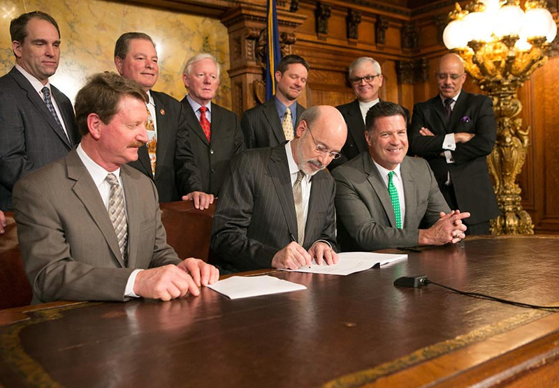 Governor Wolf signing HB941 into law